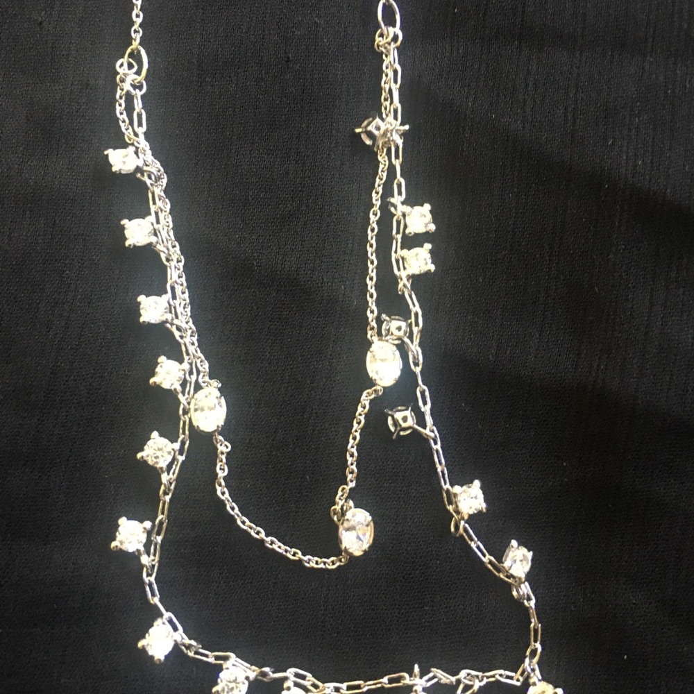 Nadri silver necklace